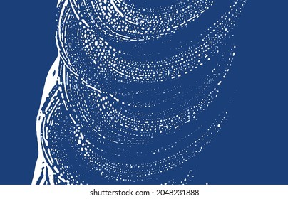 Grunge texture. Distress indigo rough trace. Energetic background. Noise dirty grunge texture. Good-looking artistic surface. Vector illustration.