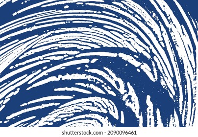 Grunge texture. Distress indigo rough trace. Exquisite background. Noise dirty grunge texture. Mesmeric artistic surface. Vector illustration.
