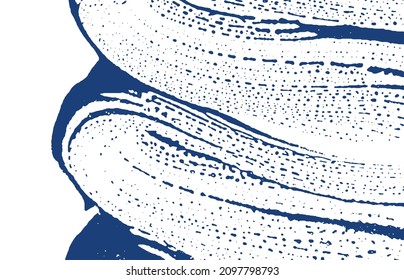 Grunge texture. Distress indigo rough trace. Divine background. Noise dirty grunge texture. Overwhelming artistic surface. Vector illustration.