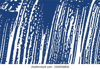 Grunge texture. Distress indigo rough trace. Extra background. Noise dirty grunge texture. Adorable artistic surface. Vector illustration.