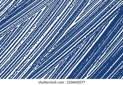Grunge texture. Distress indigo rough trace. Energetic background. Noise dirty grunge texture. Sublime artistic surface. Vector illustration.