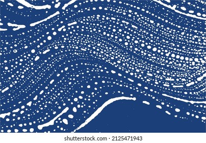 Grunge texture. Distress indigo rough trace. Exquisite background. Noise dirty grunge texture. Bold artistic surface. Vector illustration.