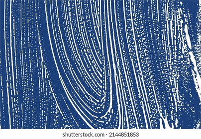 Grunge texture. Distress indigo rough trace. Exceptional background. Noise dirty grunge texture. Actual artistic surface. Vector illustration.