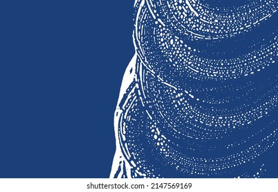 Grunge texture. Distress indigo rough trace. Energetic background. Noise dirty grunge texture. Grand artistic surface. Vector illustration.