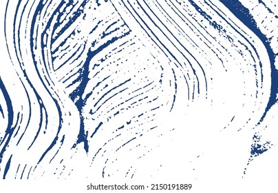 Grunge textura. La angustia índigo áspera. Fondo extático. Textura de grifo sucio y ruidoso. Superficie artística de tendencia. Ilustración vectorial.