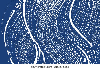 Grunge texture. Distress indigo rough trace. Exquisite background. Noise dirty grunge texture. Delightful artistic surface. Vector illustration.