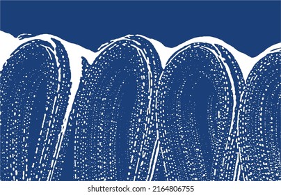 Grunge texture. Distress indigo rough trace. Energetic background. Noise dirty grunge texture. Mind-blowing artistic surface. Vector illustration.