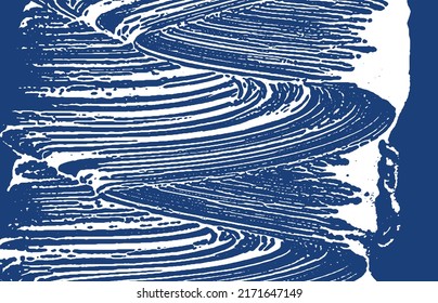 Grunge texture. Distress indigo rough trace. Excellent background. Noise dirty grunge texture. Decent artistic surface. Vector illustration.