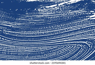 Grunge textura. La angustia índigo áspera. Fondo excepcional. Textura de grifo sucio y ruidoso. Superficie artística viva. Ilustración vectorial.