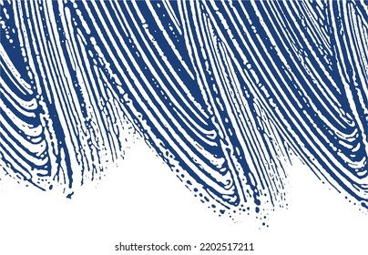 Grunge texture. Distress indigo rough trace. Elegant background. Noise dirty grunge texture. Dazzling artistic surface. Vector illustration.