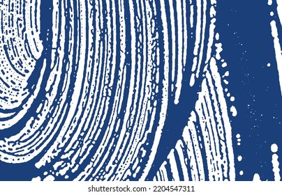 Grunge texture. Distress indigo rough trace. Eminent background. Noise dirty grunge texture. Remarkable artistic surface. Vector illustration.