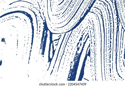 Grunge texture. Distress indigo rough trace. Elegant background. Noise dirty grunge texture. Alive artistic surface. Vector illustration.