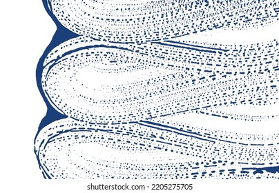 Grunge texture. Distress indigo rough trace. Divine background. Noise dirty grunge texture. Quaint artistic surface. Vector illustration.