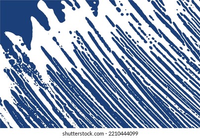 Grunge texture. Distress indigo rough trace. Exceptional background. Noise dirty grunge texture. Curious artistic surface. Vector illustration.