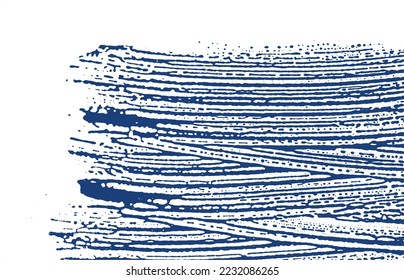 Grunge textura. La angustia índigo áspera. Fondo elegante. Textura de grifo sucio y ruidoso. Rara superficie artística. Ilustración vectorial.