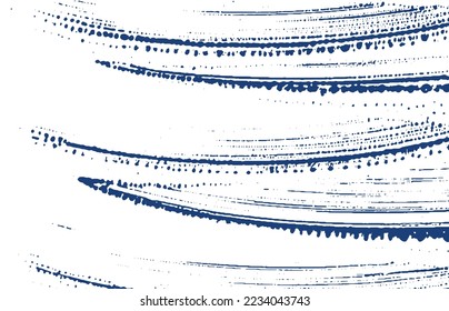 Grunge texture. Distress indigo rough trace. Delicate background. Noise dirty grunge texture. Classy artistic surface. Vector illustration.
