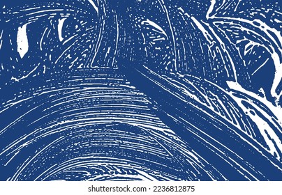 Grunge texture. Distress indigo rough trace. Excellent background. Noise dirty grunge texture. Incredible artistic surface. Vector illustration.