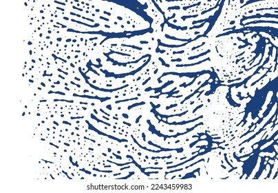 Grunge textura. La angustia índigo áspera. Fondo divino. Textura de grifo sucio y ruidoso. Superficie artística decorosa. Ilustración vectorial.