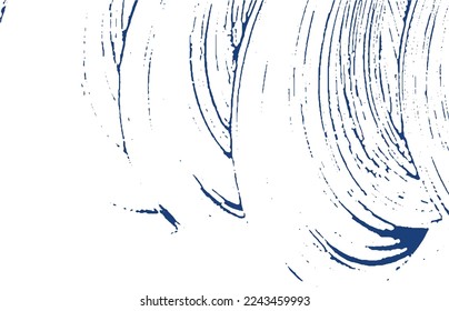 Grunge textura. La angustia índigo áspera. Fondo dramático. Textura de grifo sucio y ruidoso. Bonita superficie artística. Ilustración vectorial.