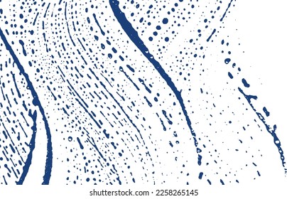 Grunge texture. Distress indigo rough trace. Eminent background. Noise dirty grunge texture. Decent artistic surface. Vector illustration.