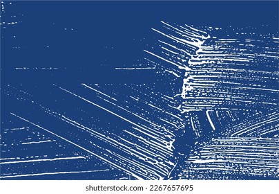 Grunge texture. Distress indigo rough trace. Exceptional background. Noise dirty grunge texture. Noteworthy artistic surface. Vector illustration.