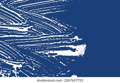 Grunge texture. Distress indigo rough trace. Enchanting background. Noise dirty grunge texture. Worthy artistic surface. Vector illustration.