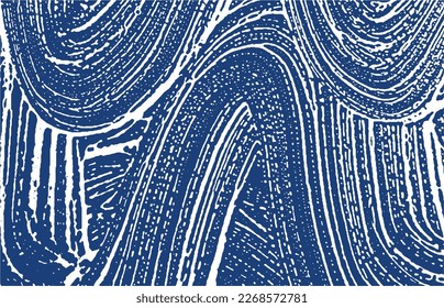 Grunge texture. Distress indigo rough trace. Exceptional background. Noise dirty grunge texture. Unequaled artistic surface. Vector illustration.