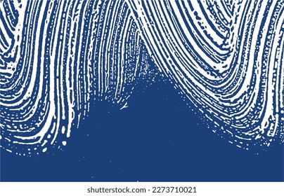 Grunge texture. Distress indigo rough trace. Exotic background. Noise dirty grunge texture. Astonishing artistic surface. Vector illustration.