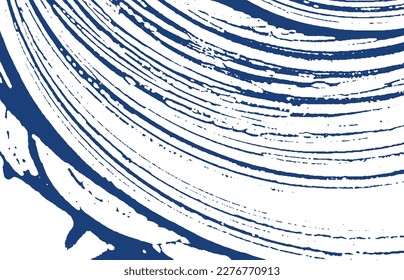 Grunge texture. Distress indigo rough trace. Delicate background. Noise dirty grunge texture. Majestic artistic surface. Vector illustration.