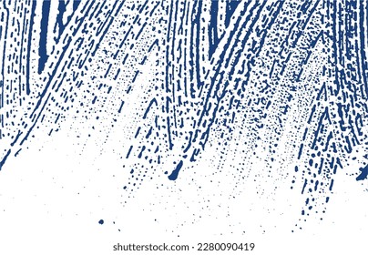 Grunge textura. La angustia índigo áspera. Fondo emocional. Textura de grifo sucio y ruidoso. Superficie artística estática. Ilustración vectorial.
