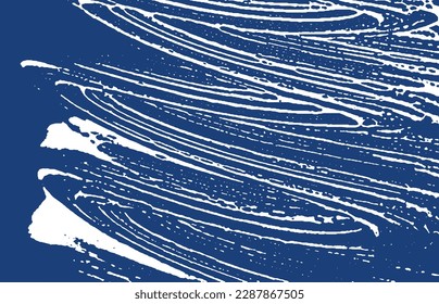 Grunge texture. Distress indigo rough trace. Extra background. Noise dirty grunge texture. Noteworthy artistic surface. Vector illustration.