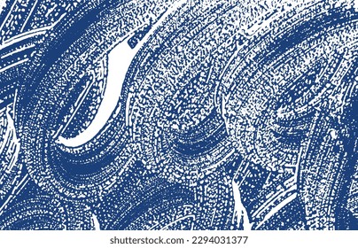 Grunge texture. Distress indigo rough trace. Exceptional background. Noise dirty grunge texture. Incredible artistic surface. Vector illustration.
