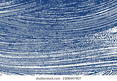 Grunge texture. Distress indigo rough trace. Enchanting background. Noise dirty grunge texture. Eminent artistic surface. Vector illustration.