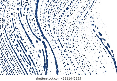 Grunge texture. Distress indigo rough trace. Eminent background. Noise dirty grunge texture. Classic artistic surface. Vector illustration.