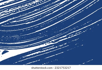 Grunge texture. Distress indigo rough trace. Dramatic background. Noise dirty grunge texture. Actual artistic surface. Vector illustration.