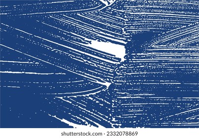 Grunge texture. Distress indigo rough trace. Exceptional background. Noise dirty grunge texture. Neat artistic surface. Vector illustration.