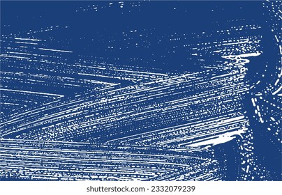 Grunge textura. La angustia índigo áspera. Fondo excepcional. Textura de grifo sucio y ruidoso. Superficie artística alucinante. Ilustración vectorial.