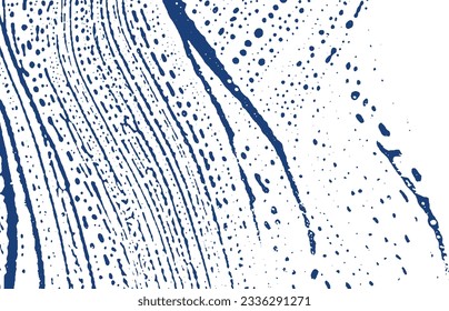 Grunge texture. Distress indigo rough trace. Eminent background. Noise dirty grunge texture. Fantastic artistic surface. Vector illustration.