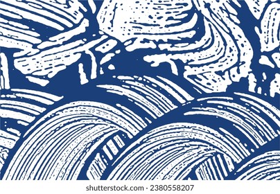 Grunge textura. La angustia índigo áspera. El fondo es muy bonito. Textura de grifo sucio y ruidoso. Superficie artística favorita. Ilustración vectorial.
