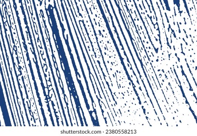 Grunge texture. Distress indigo rough trace. Eminent background. Noise dirty grunge texture. Valuable artistic surface. Vector illustration.