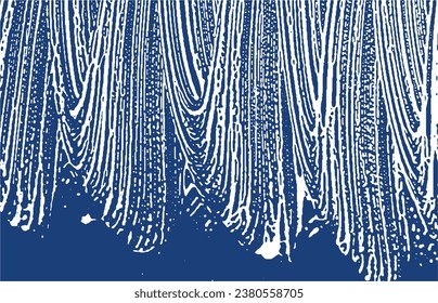 Grunge texture. Distress indigo rough trace. Extra background. Noise dirty grunge texture. Mesmeric artistic surface. Vector illustration.
