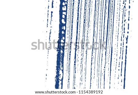 Grunge texture. Distress indigo rough trace. Dramatic background. Noise dirty grunge texture. Bold artistic surface. Vector illustration.