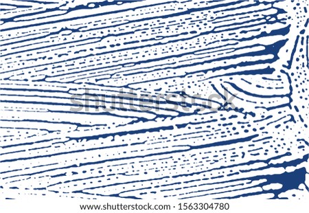 Grunge texture. Distress indigo rough trace. Delightful background. Noise dirty grunge texture. Terrific artistic surface. Vector illustration.