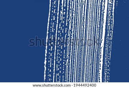 Grunge texture. Distress indigo rough trace. Energetic background. Noise dirty grunge texture. Terrific artistic surface. Vector illustration.