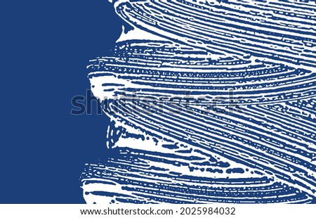 Grunge texture. Distress indigo rough trace. Extra background. Noise dirty grunge texture. Marvelous artistic surface. Vector illustration.