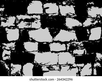 Grunge Texture. Distress Overlay Texture For Your Design. Cracked Texture. Vector illustration.