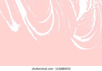 Grunge texture. Distress pink rough trace. Flawless background. Noise dirty grunge texture. Positive artistic surface. Vector illustration.
