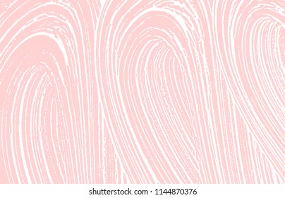 Grunge texture. Distress pink rough trace. Glamorous background. Noise dirty grunge texture. Surprising artistic surface. Vector illustration.