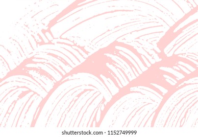 Grunge texture. Distress pink rough trace. Fair background. Noise dirty grunge texture. Breathtaking artistic surface. Vector illustration.