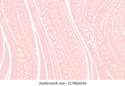 Grunge texture. Distress pink rough trace. Graceful background. Noise dirty grunge texture. Amazing artistic surface. Vector illustration.
